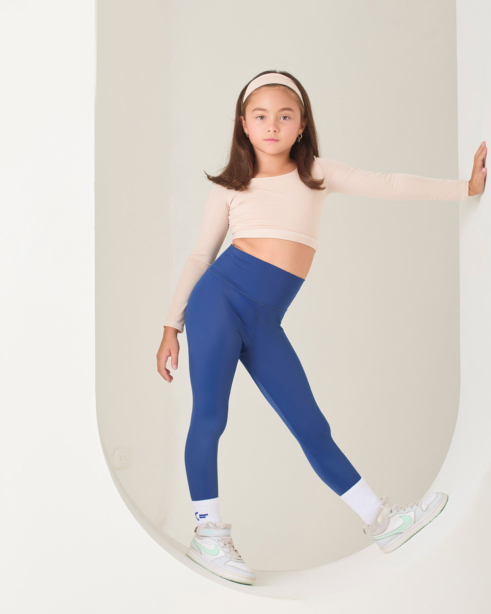 Long Sleeved Crop Sand