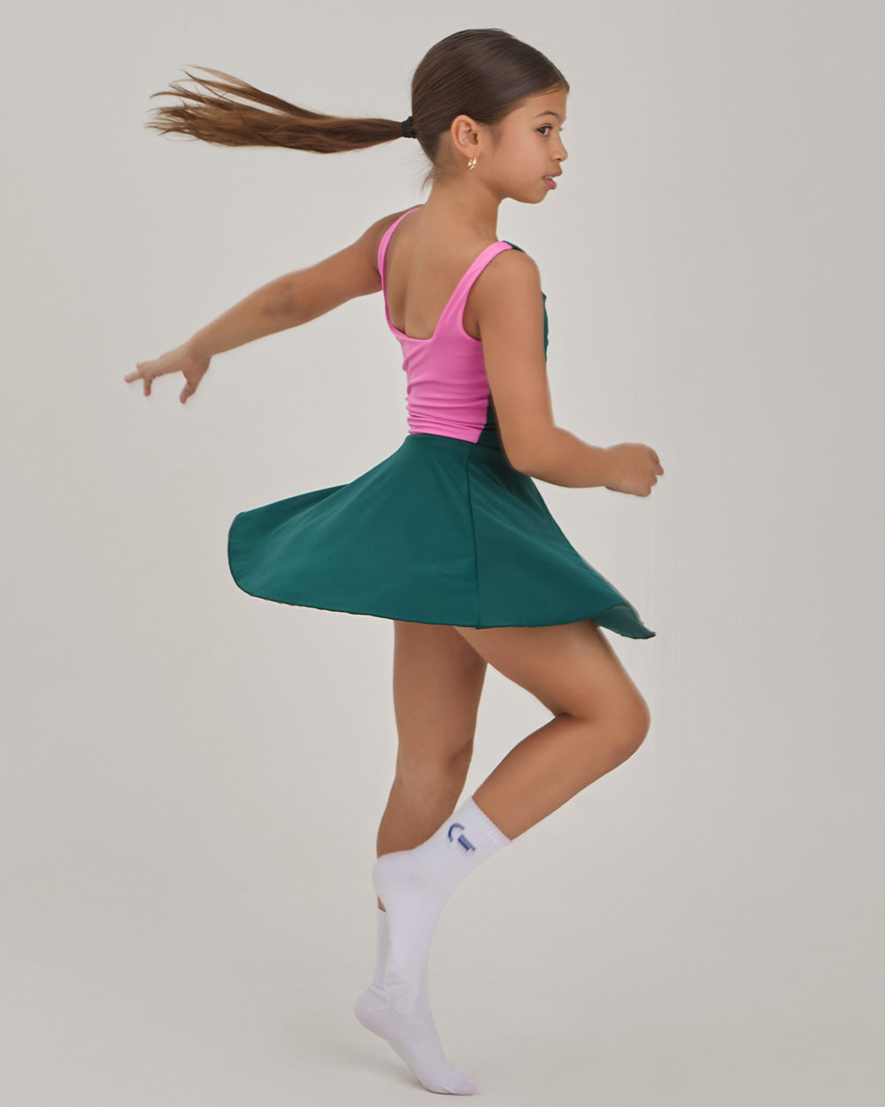 Pine Green Mini Dress