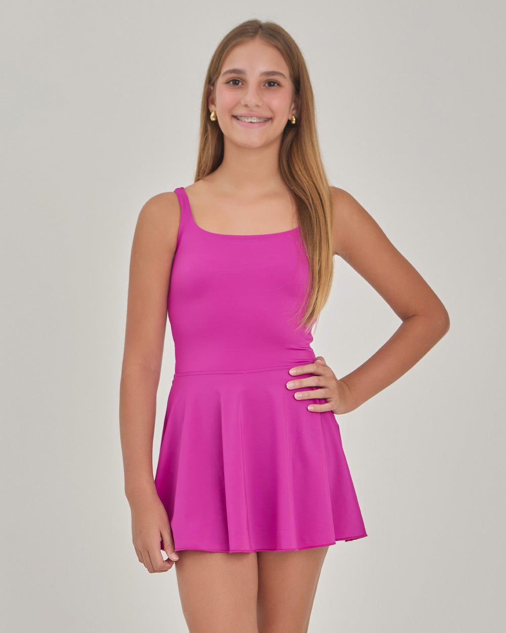 orchid color dress short Amur Everlee Orchid Print Mini Dress In Coraline Orchid