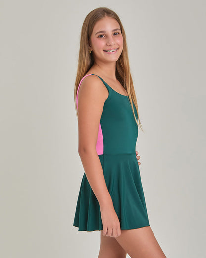 Pine Green Mini Dress